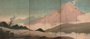 Mount Asama by Aodo Denzen